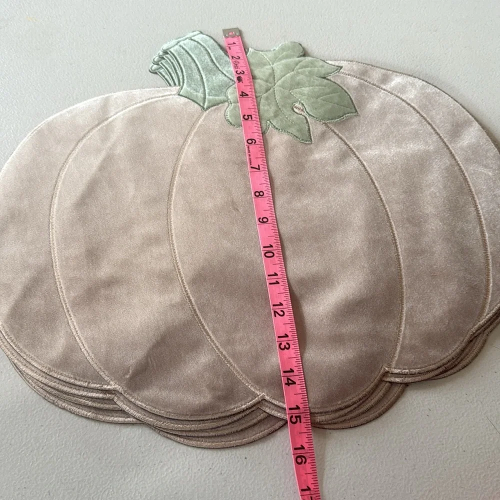 Harvest Cottage Pumpkin Felt Placemats Fall-Autumn .